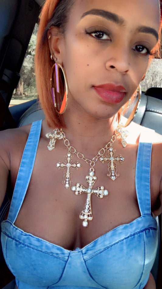Crossed Out Necklace