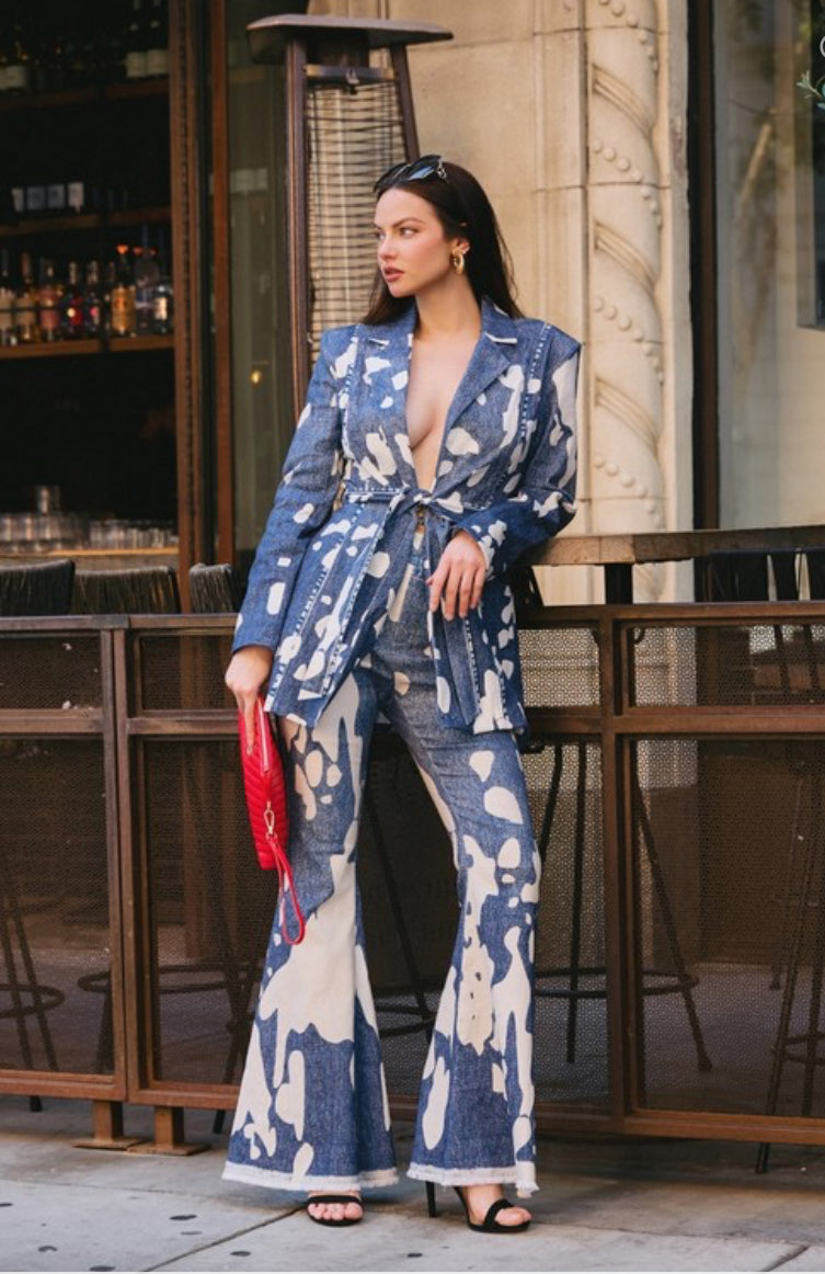 Denim Pant Set