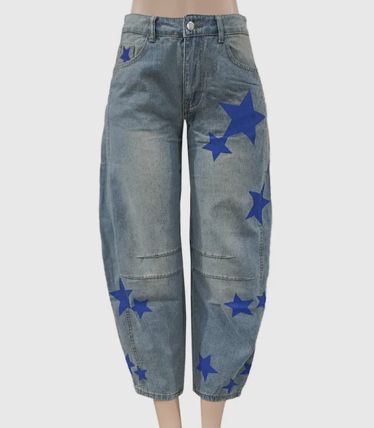 Star Barrel Jeans