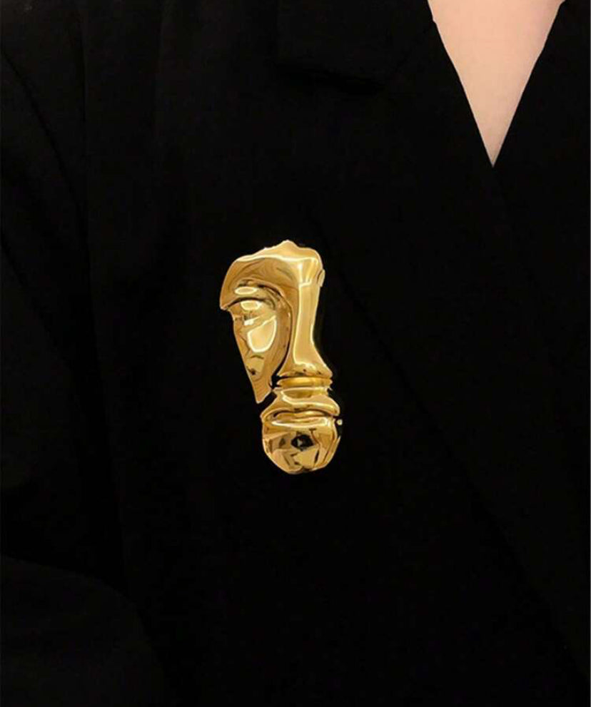 Face Brooch