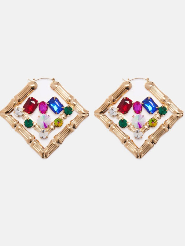 Rhinestone Hoops
