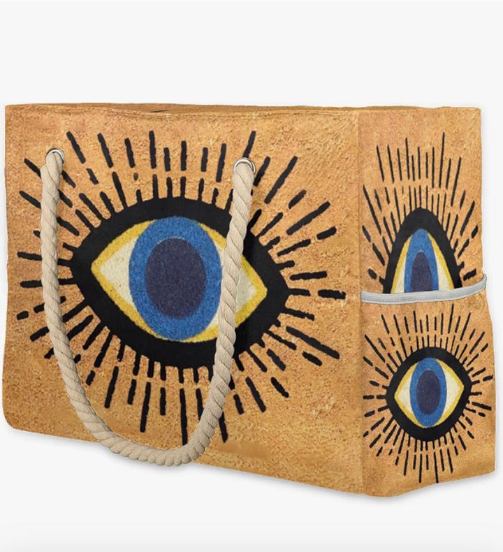 Evil Eye Beach Bag