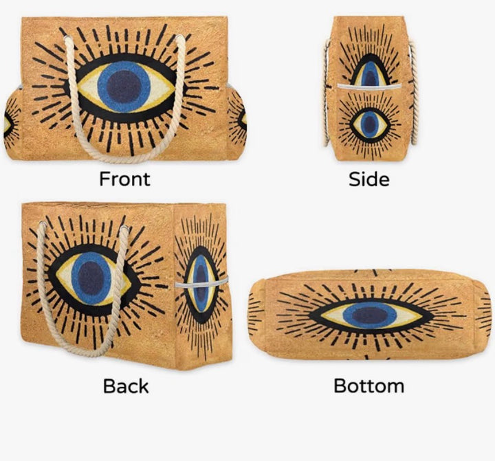 Evil Eye Beach Bag