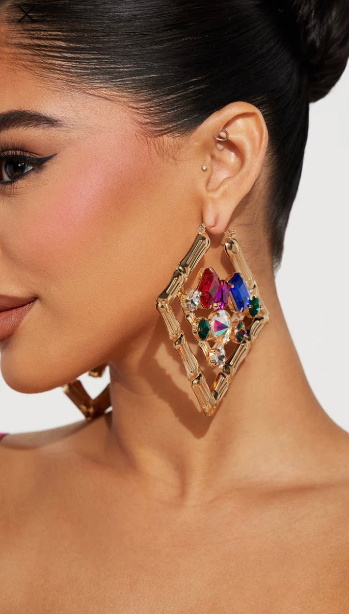 Rhinestone Hoops
